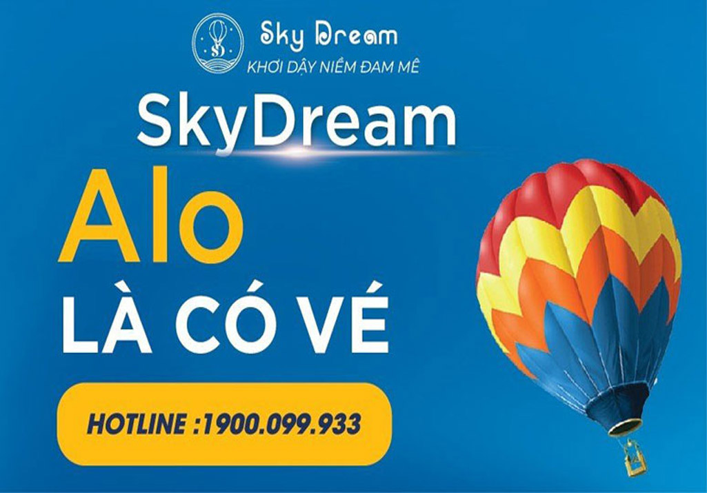 Sky Dream đặc quyền bán vé bay khinh khí cầu tại Việt Nam